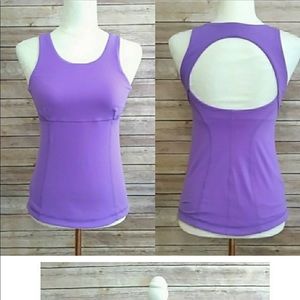 Lululemon Swank open back high neck tank top